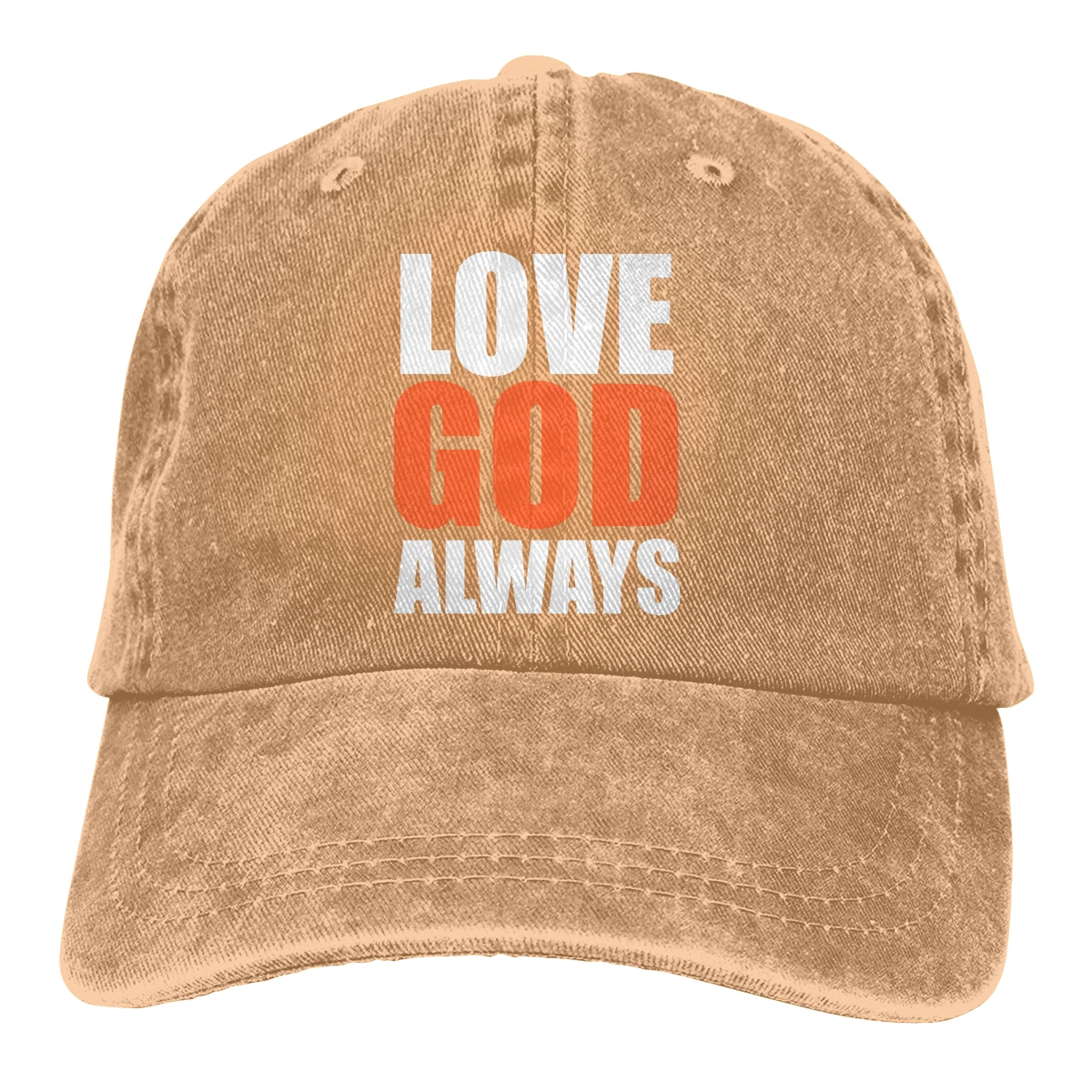 Love God Always Casquette Deep Heather Мужская и женская джинсовая бейсболка с завязками Регулируемая Кепка для папы-гольфа - Цвет: Хаки