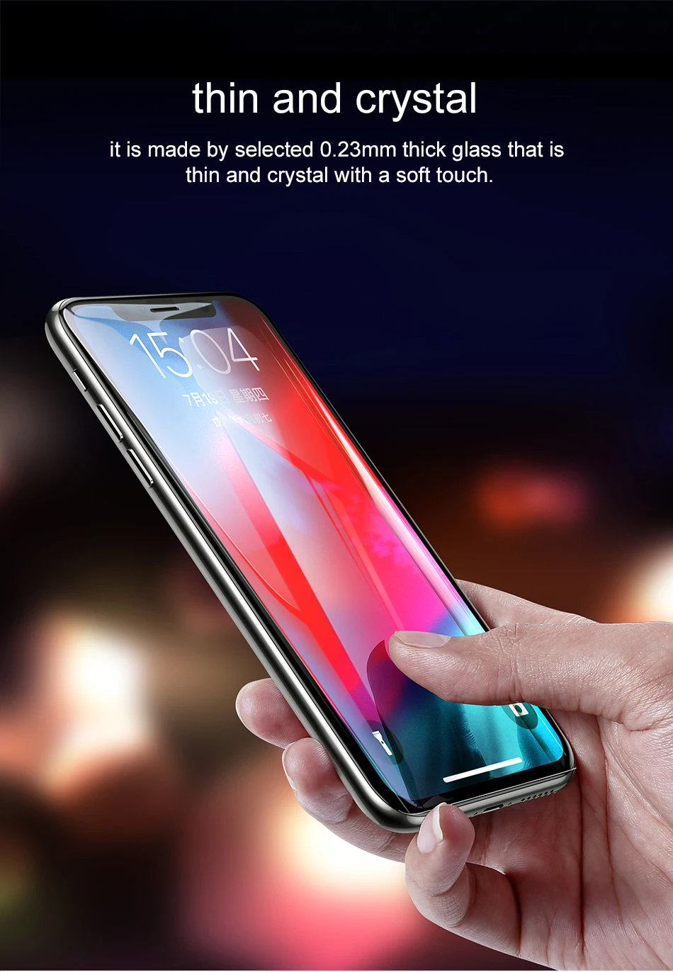 Baseus 0,23 мм стекло для iPhone X Xs max Xr Взрывозащищенная Защита экрана для iPhone Xs max Xr защитная пленка из закаленного стекла