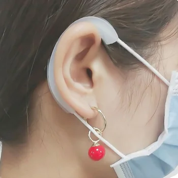 

1/2Pair Universal Wear Mask Ear Protection Artifact Comfortable Silicone Earmuffs Adjustable Lengthened Relieve Ear Pain Tools