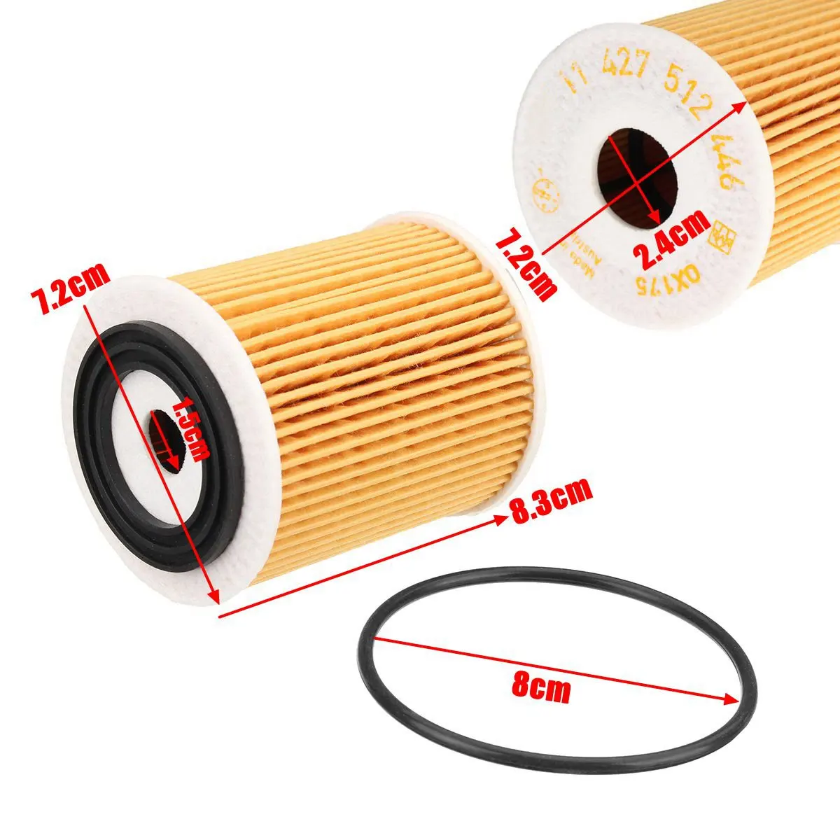 Масляный фильтр и уплотнительное кольцо для BMW MINI R50 R52 R53 11427509208 11427512466 1457429197 OX175D