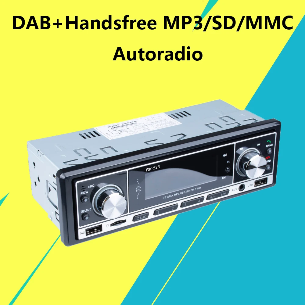 ontploffing op tijd zwavel Dab+ Autoradio 1 Din Car Radio Handsfree Mp3/sd/mmc Dab+fm Usb Lcd Screen  Digital Audio Indash Car Stereo Bluetooth Tf Card - Car Radios - AliExpress