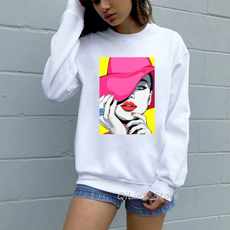 Модные толстовки sudadera mujer с рисунком, женские толстовки с круглым вырезом и длинным рукавом, модный спортивный костюм, осенне-зимняя одежда, базовый пуловер