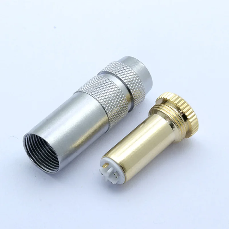 10pcs Silver Black Case 4 4mm 5Pole Headphone Jack Audio Adapter For Sony Female Converter 4 4mm Jack Full Balanced Connector