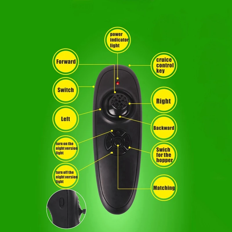 1.5 kg Load AC100-240V Dual Night Light Smart Rc Fishing Bait Boat 500M Wireless Control Toys Fish Finder Ship Boat,Eu Plug