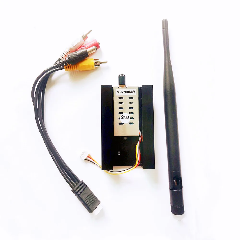 FPV Video System 0.9Ghz 900Mhz 700mW 4CH Wireless Audio&Video AV transmitter and 12ch Receiver FPV Combo 3
