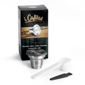 

For Fit Nesspreso Stainless Steel Capsule Reusable Cups Filter Pods Capsulas for Nespresso Reutilizables Capsule Cafe