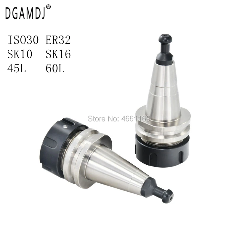 

Milling lathe collet chuck ISO30 ER16 ER20 ER25 ER32 SK10 SK16 45L 60L Electroplating anti-rust tool holder rod holder