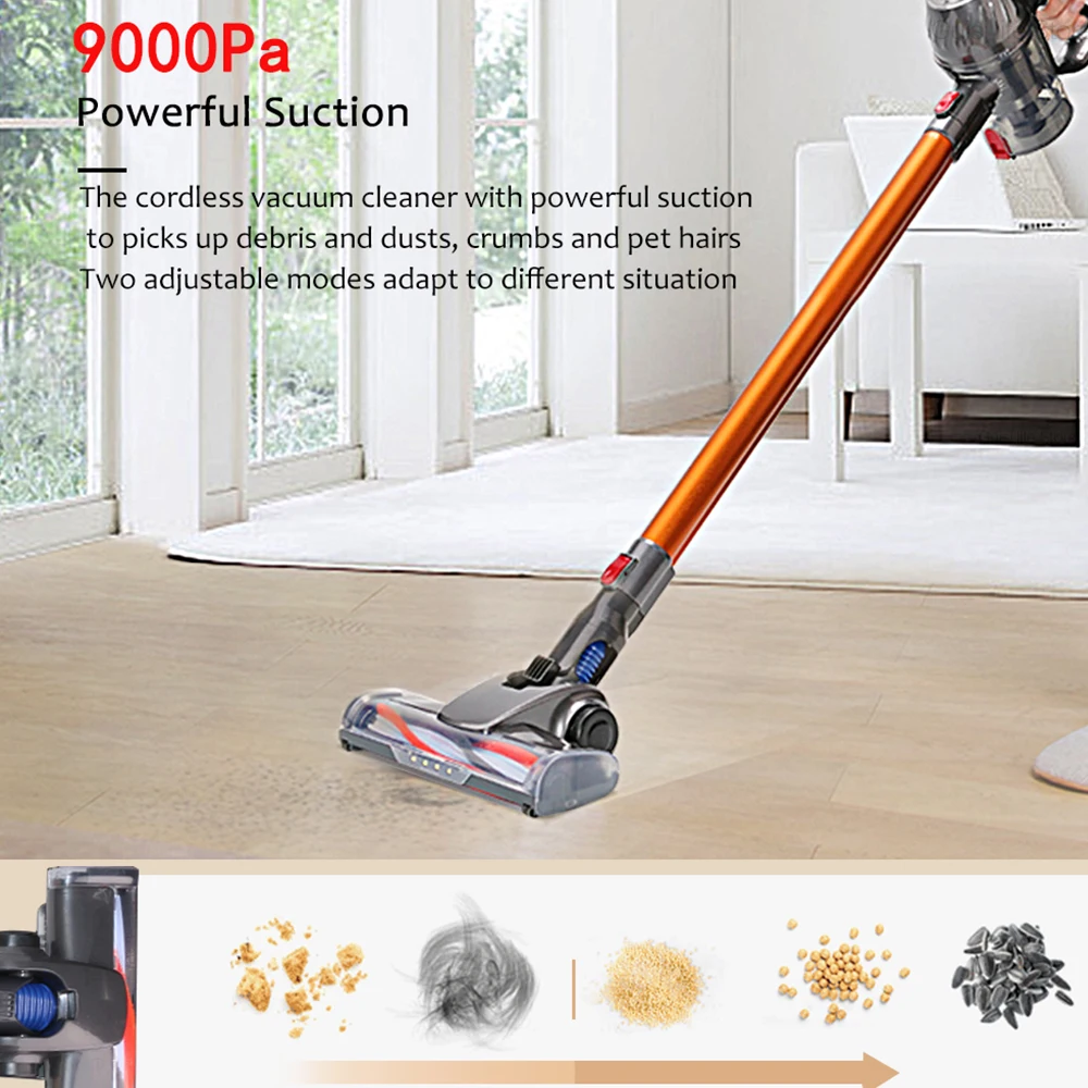 US $78.99 Smart Home Handheld Wireless Vacuum Cleaner Portable 9000Pa Strong Suction Dust Collector Cyclone Filter Aspirator