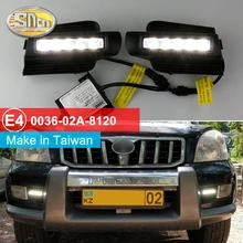 Eusue E4 с маркировкой светодиодный DRL для Toyota Land Cruiser Prado 120 GRJ120 TRJ120 FJ120 2003~ 2009 дневной ходовой светильник противотуманная фара