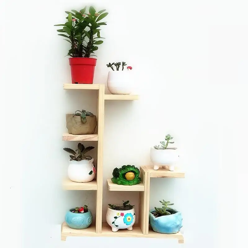 Best Huerto Urbano Madera Ladder Rak Bunga Plantenrekken Living Room Rack Dekoration Stojak Na Kwiaty Balcony Flower Plant Shelf