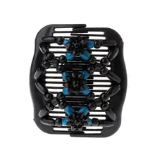 Волшебная расческа для волос, деревянные бусины, двойные эластичные украшения, женская заколка, прическа LX9D