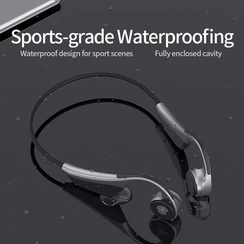 

Bluetooth Wireless Headset V9 Bone Conduction Outdoor Sports Headphone 5.0 Stereo with Microphone Headband Bluetooth Earphone