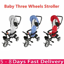 Baby-Stroller Tricycle Folding Kids Bikes Infant 4-In-1 Rotating-Seat HWC