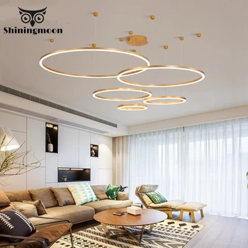

Modern Luxury Led Chandelier Lighting Acrylic Golden Home Decor Light Fixtures Kitchen Hanging Lamp Ceiling Chandelier Luminaria