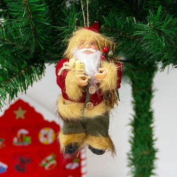 

Christmas Tree Kids Adults Hanging Doll Indoor Outdoor Living Room Gift Home Decor Holiday Figurines Cloth Ornament Santa Claus