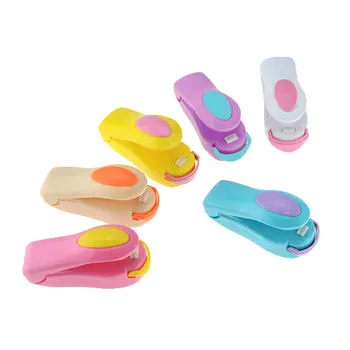 

1P Portable Bag Clips Handheld Mini Electric Heat Sealing Machine Impulse Sealer Seal Packing Plastic Bag Clip work with battery