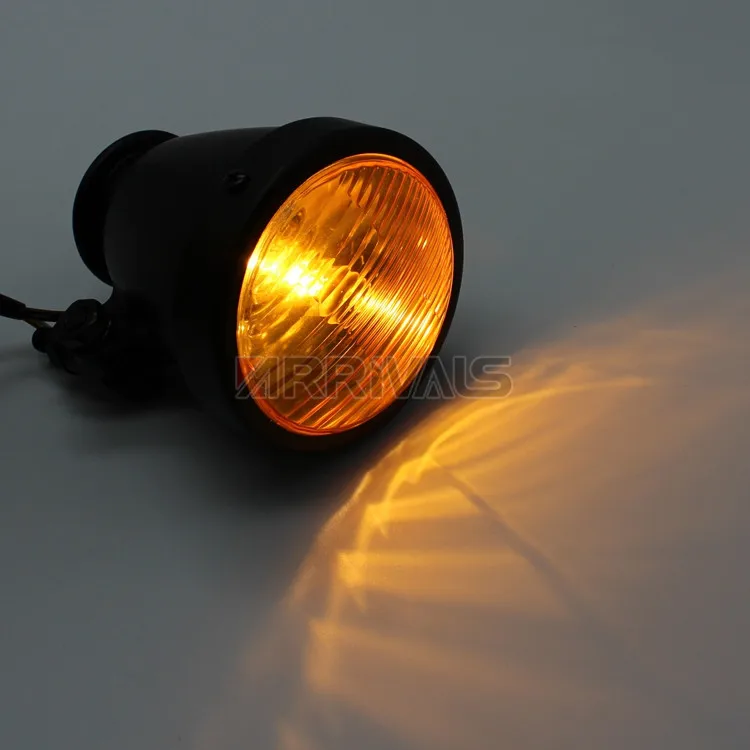 12V универсальный высокое качество мотоцикл светодиодный фары передние противотуманные фары дальнего света черный чехол