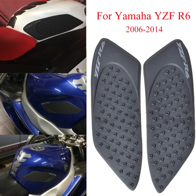

Motorcycle Tank Pad For Yamaha R6 2006 2007 2008-2014 Anti Slip 3M Sticker Decals Gas Knee Grip Protector Side Fuel Traction Pad