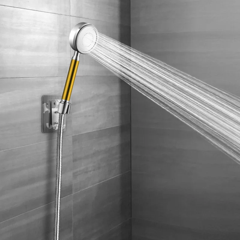New 5 modes ABS plastic Bathroom shower head big panel round Chrome rain head Water saver Classic design G1/2 rain shower head
