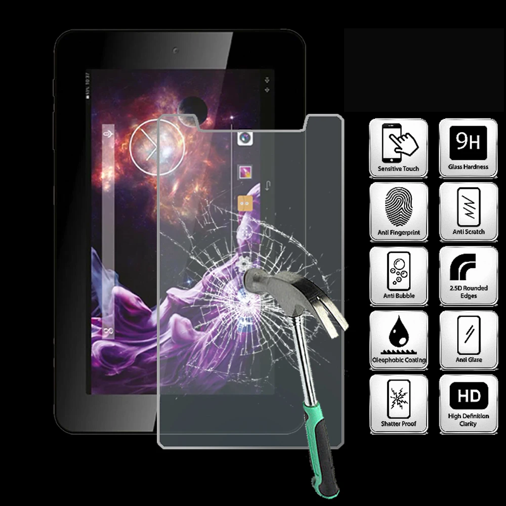 

For ESTAR Easy IPS Quad 7.0" - Tablet Tempered Glass Screen Protector Cover Explosion-Proof Anti-Scratch Screen Film