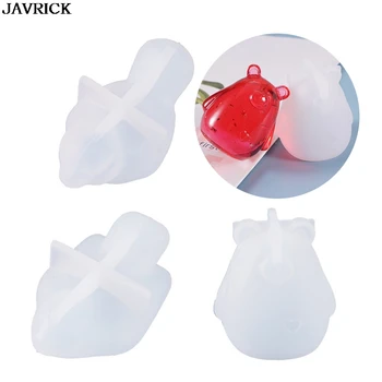 

3D Animal Crystal Epoxy Resin Molds Birds Bear Pendant Silicone Mould DIY Crafts Earrings Jewelry Making Tools