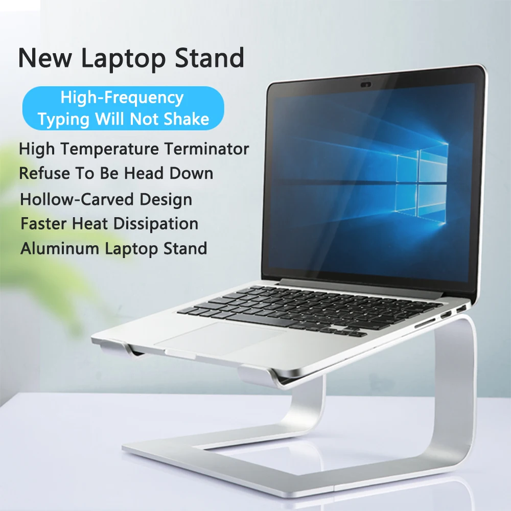 Soporte de aluminio para ordenador portátil MacBook Pro 13, soporte de escritorio para Notebook, PC, soporte de ordenador portátil