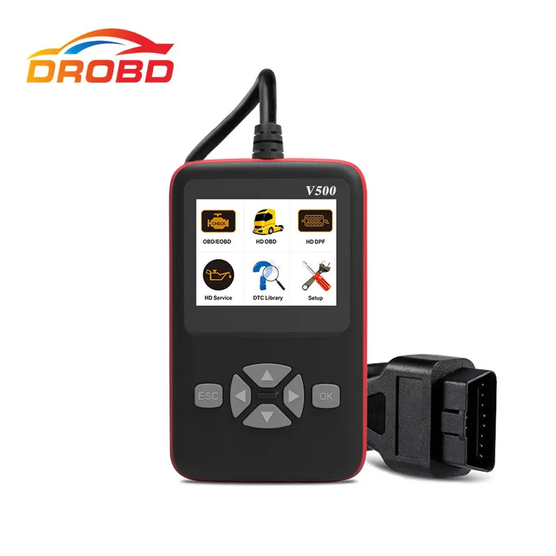 V500 OBD OBD2 диагностический сканер для автомобиля грузовика сверхмощный Автоматический считыватель кодов DPF Сброс масла CR-HD диагностический и... V500 OBD OBD2 диагностический сканер для автомобиля грузовика сверхмощный Автоматический считыватель кодов DPF Сброс масла CR-HD диагностический и...