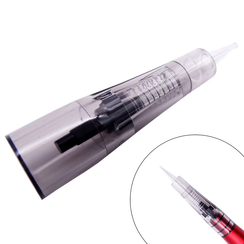 Profession 50pcs Machine Needles 1RL Cartridge Tattoo Needles Disposable Permanent Makeup Cartridge Microblading for Eyebrow Lip