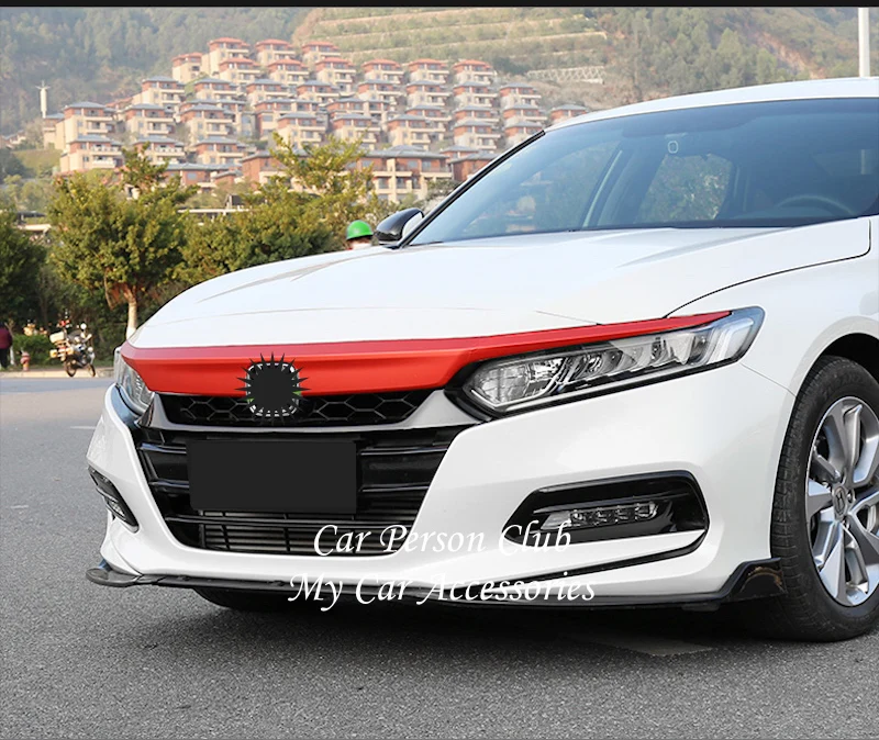 Для Honda Accord 10th передняя решетка с логотипом ЦЕНТР КАПОТ бампера Крышка крышки капота литья отделка салона АБС аксессуары для стайлинга автомобилей
