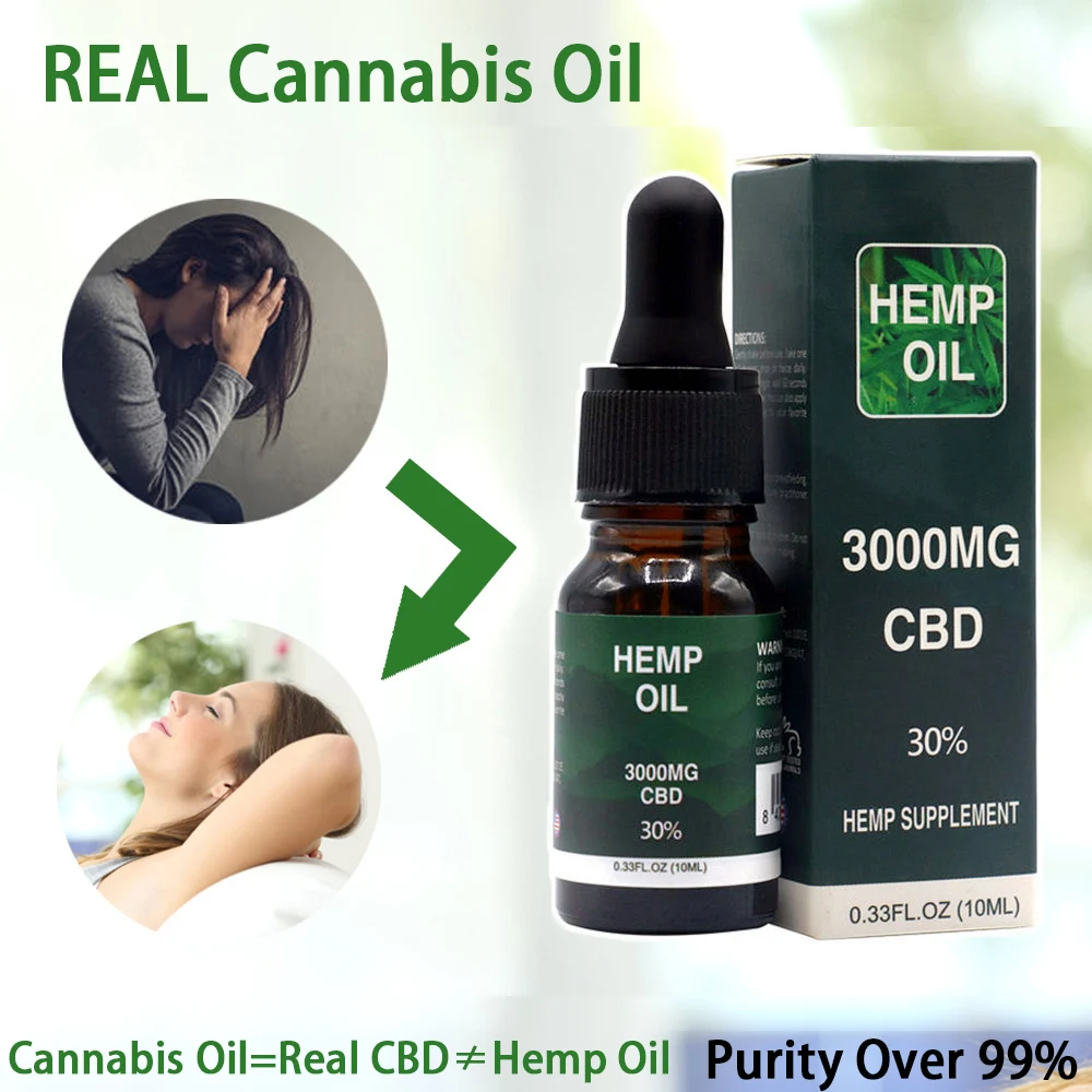 

10ML 99% Purity 30% CBD element OIL anti-anxiety & Insomnia and chronic Pain or depress efficiency Better than general Hemp Oil