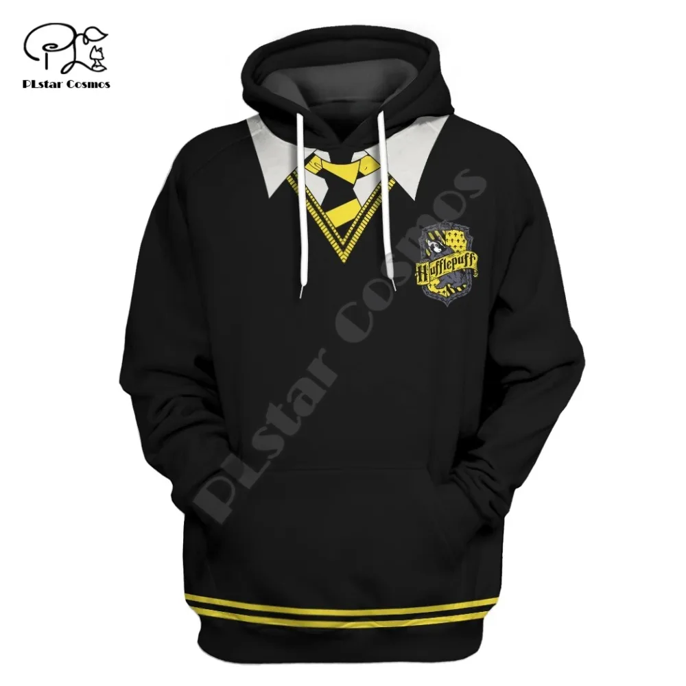 animal hufflepuff harajuku streetwear unisex engraçado zip hoodies moletom c11