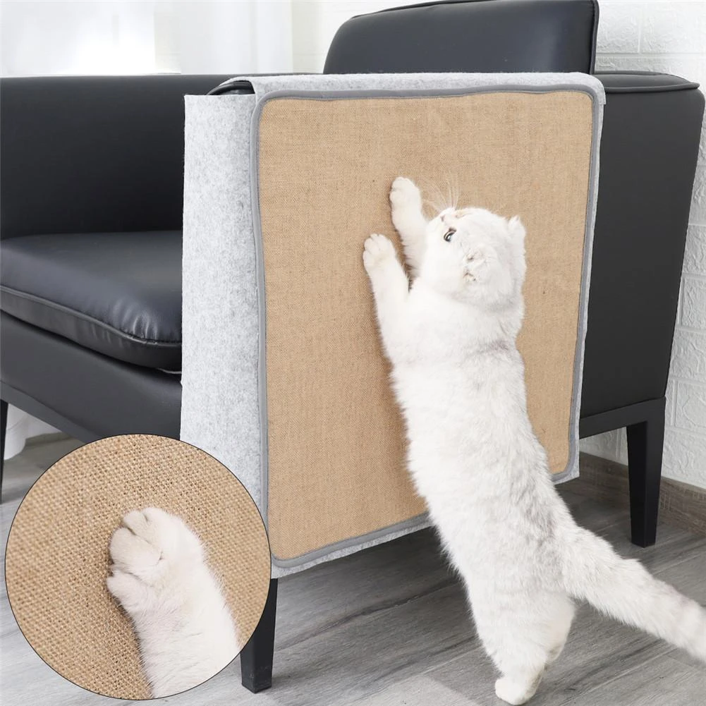 Natural Sisal Sofá Proteção Gato Scratch Board Esteira Do Gato De Estimação  Brinquedo Casa Móveis Anti-risco Pet Moagem Garra Arranhando Pós - Móveis E  Acessórios P/ Gatos - AliExpress