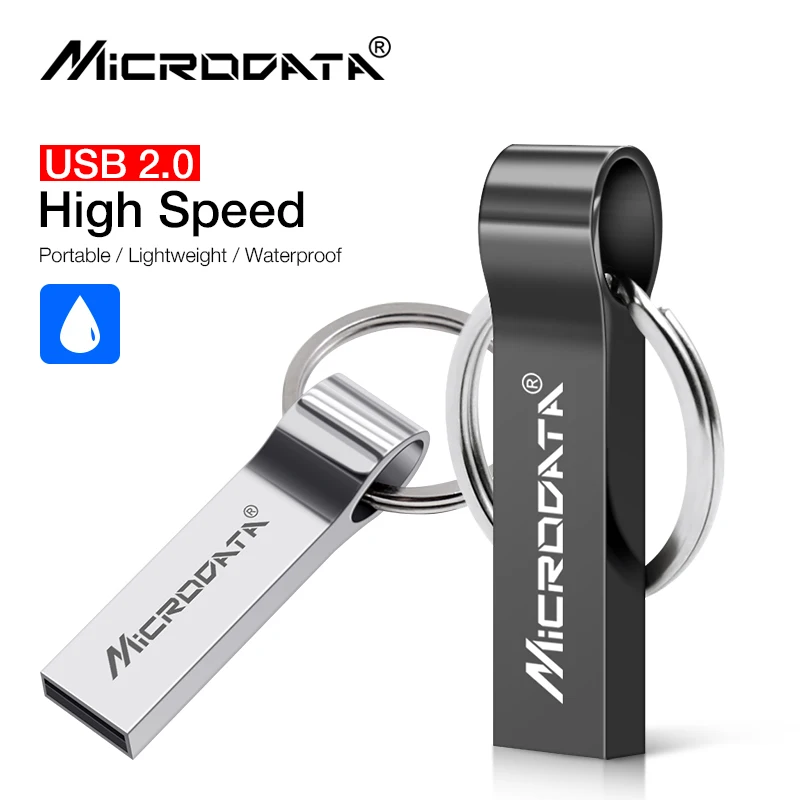 Gran oferta unidad Flash USB 32GB 16GB 8GB 4G Pendrive 64gb usb metálico u disco de alta velocidad impermeable llave de Pen Drive stick
