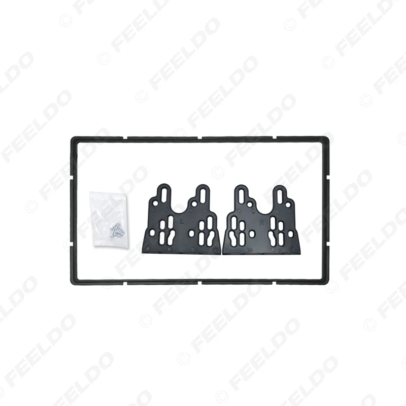 FEELDO автомобильный аудио стерео 2Din фасции рамка пластина адаптер для Toyota Vios 2008 CD/DVD приборная панель рамка отделка комплект# MX4033