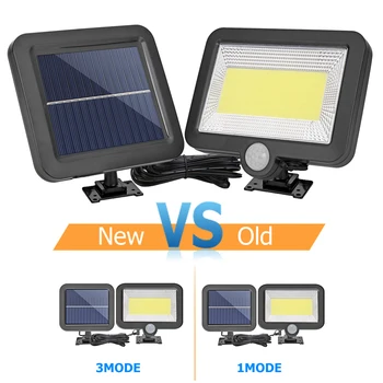 

COB 56/100/120LED Solar Split Lamp 3 Mode Motion Sensor Solar LED Wall Lamp Waterproof Outdoor Night Lighting Solar Lamp
