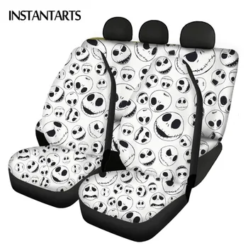 

INSTANTARTS The Nightmare Before Christmas Printed Washable Front&Rear Automobile Seats Protector Comfortable Vehicle Seat Cover