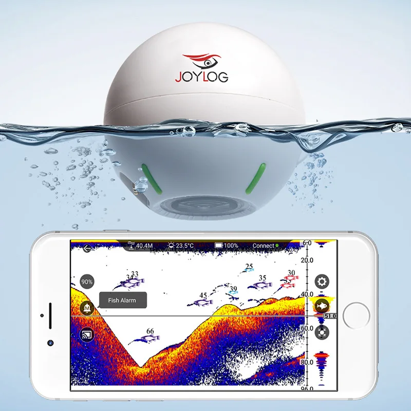 

Smart Wireless Sonar Mobile Phone fish finder High-definition Underwater Visual Measured Fish Finder Detector Mobile Phone Ultra