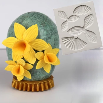 

Daffodils Silicone Mold Fondant Cakes Decorating Tools Silicone Molds Sugarcrafts Chocolate Baking Tools For Cakes Gumpaste Form