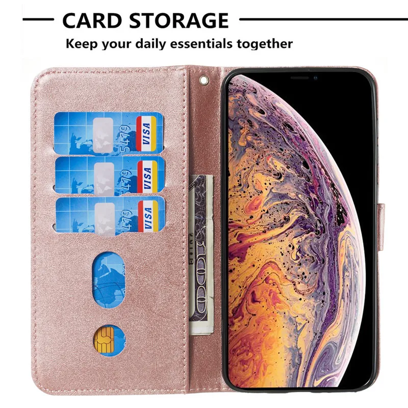Для iPhone XS чехол для iPhone XR Чехол кожаный кошелек на молнии откидная крышка для iPhone XS Max 11 8 7 6S 6 Plus X R держатель для карт сумка для телефона