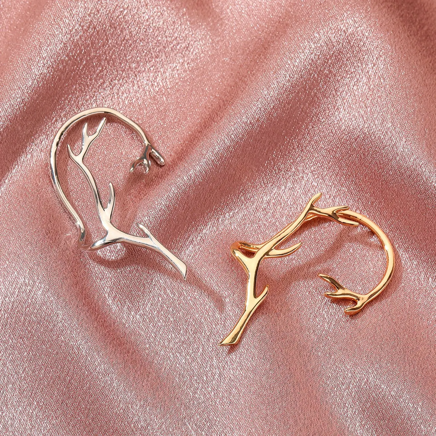 Punk No Piercing Branch Clip Earring For Women Vintage Geometric Metal Cartilage Ear Hanging Trend Party Jewelry 1Pcs ear clip earrings clip earrings ear clip ear accessories