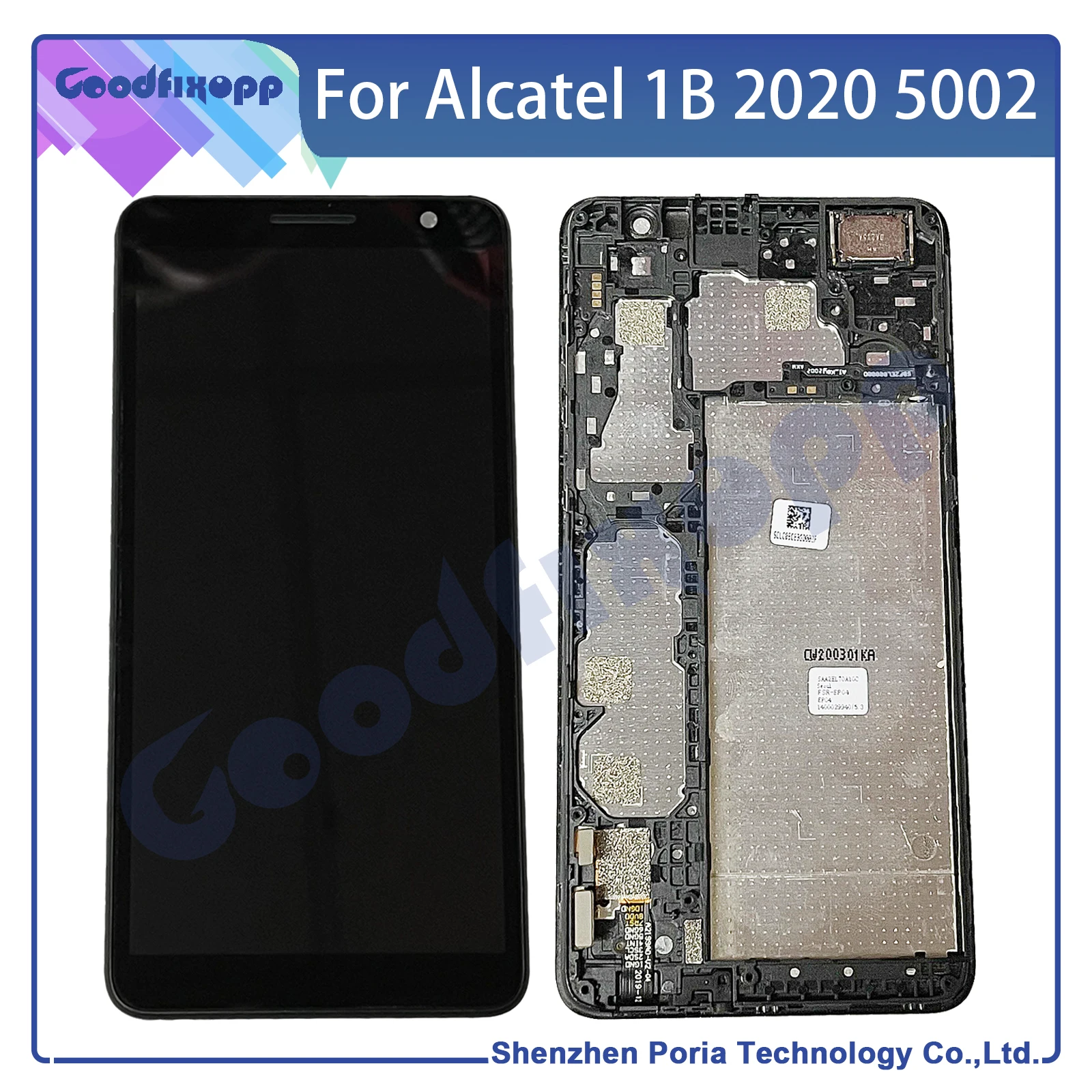 

5.5''inches For Alcatel 1B 2020 5002A, 5002D, 5002F, 5002I, 5002M, 5002X LCD Display Sensor Touch Screen Digitizer Assembly