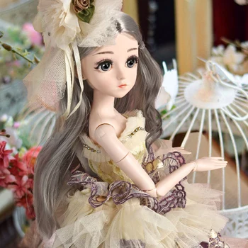 

1/4 BJD Princess Dolls 18inch BJD Doll Makeup Doll Jointed Dolls Clothes Outfit Shoes Wig Hair Toys For Girls Childern
