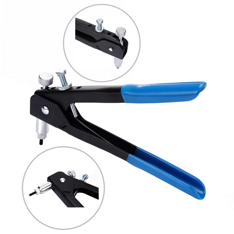 126pcs Rivet Nut Tool Kit Set Blind Rivet Nut Hand Riveter Tool Wrench Threaded Insert Rivnut Nutsert M3/M4/M5/M6/M8
