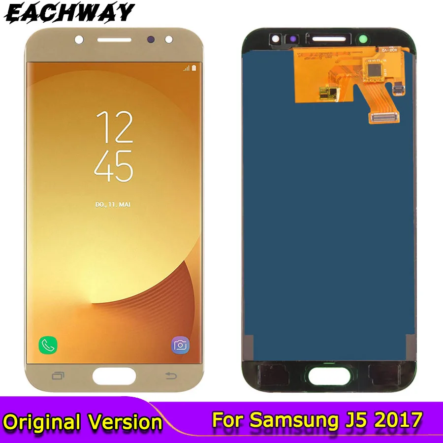 Новый J530FM дисплей для SAMSUNG GALAXY J5 2017 LCD J530f сенсорный экран дигитайзер сборка замена
