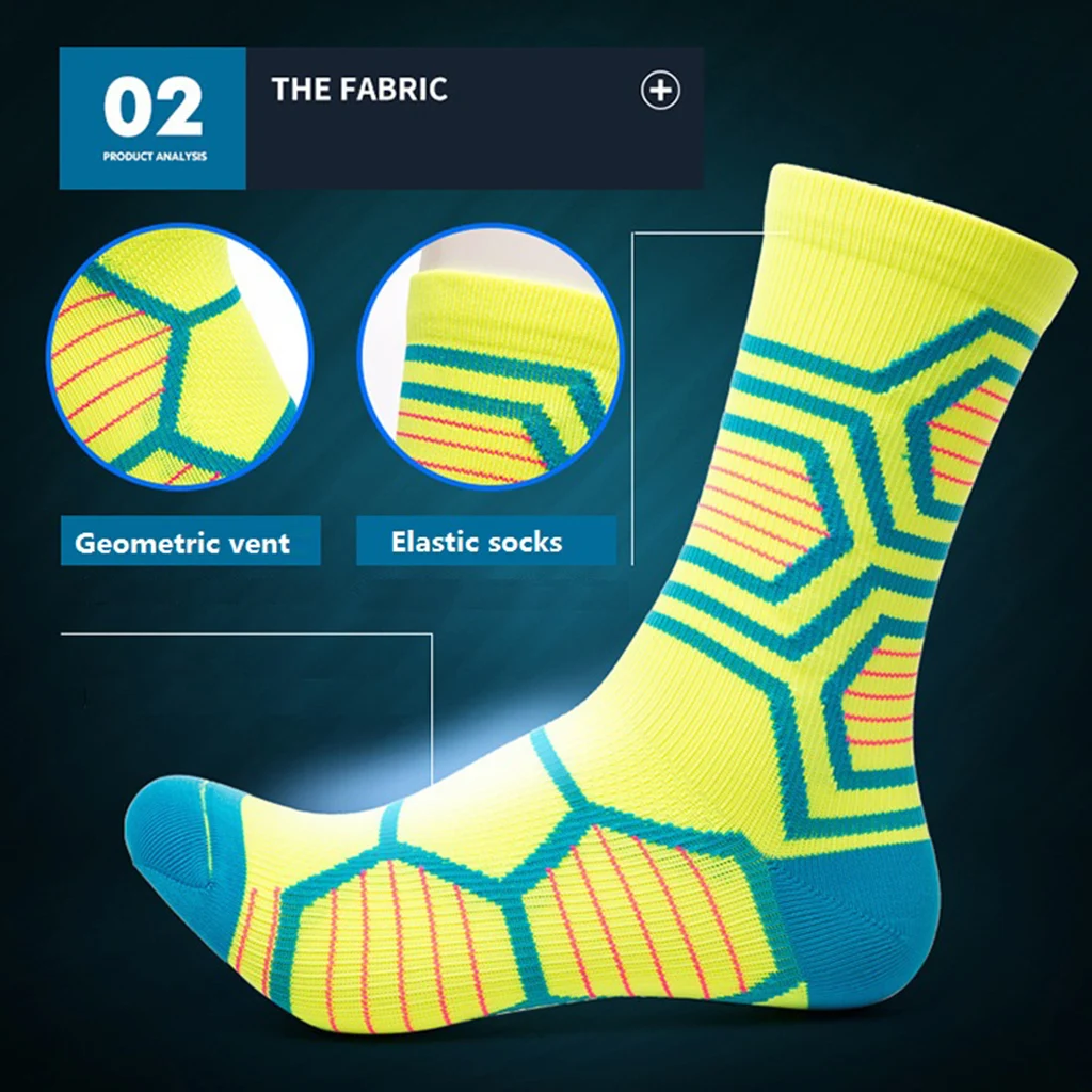 3 Pair Cotton Mid-Calf Socks Compression Socks Moisture Wicking Hiking Sport Socks for Outdoor Sport Snowboarding