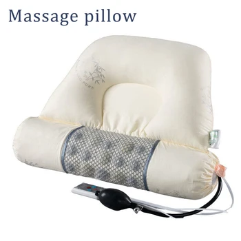 

Multifunctional repair of cervical pain neck protection round pillow electric massage inflatable health care heating pillow core