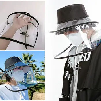 

Adjustable Anti Droplet Dust-proof Full Face Protective Cover Mask Visor Shield Protective Face Shield Cover Hat Anti NO HAT