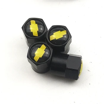 

2021 Carbon Black Car Wheel Tires Valves Tyre Stem Air Caps for Chevrolet Colorado Cruze Spark Captiva Malibu Trax Aveo