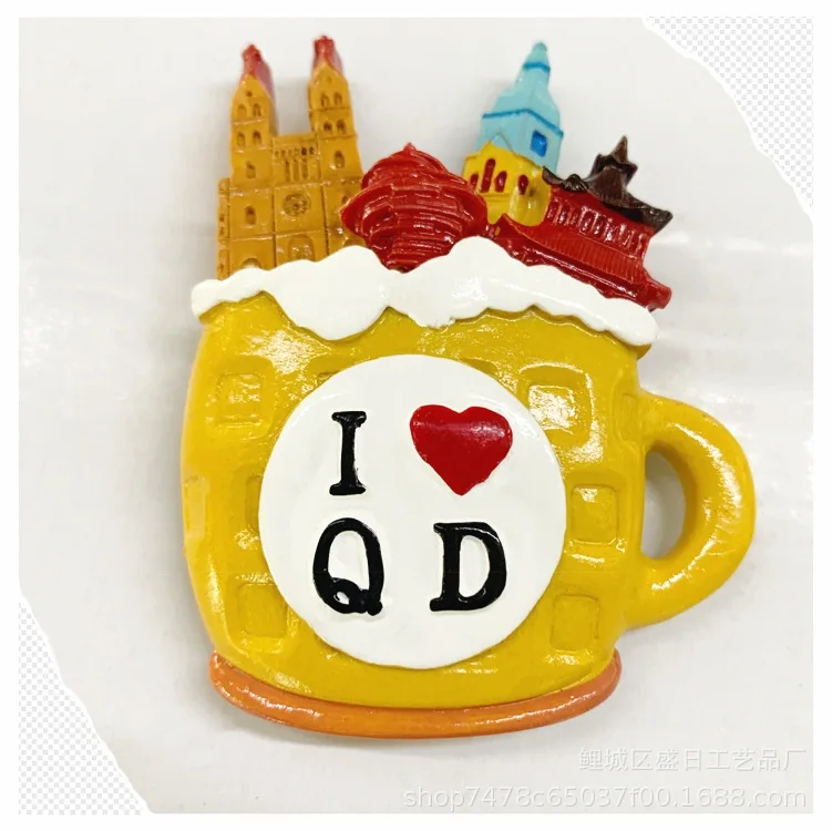 Фламинго модель 3d смола Нью Йорк магнитная наклейка магнетический магнит циндао