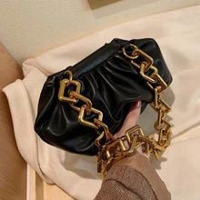 Мягкая кожаная сумка для женщин, новинка, сумка на цепочке, женская сумка на одно плечо, Большая вместительная сумка-клатч